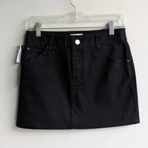 NWT Aritzia Wilfred black denim Straver Mini Skirt